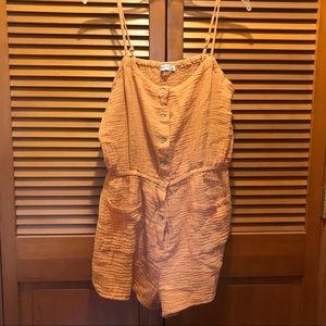 {Arizona} orange romper with pockets